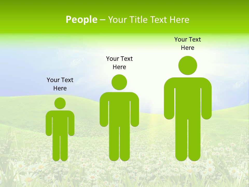 Season Flower Lawn PowerPoint Template