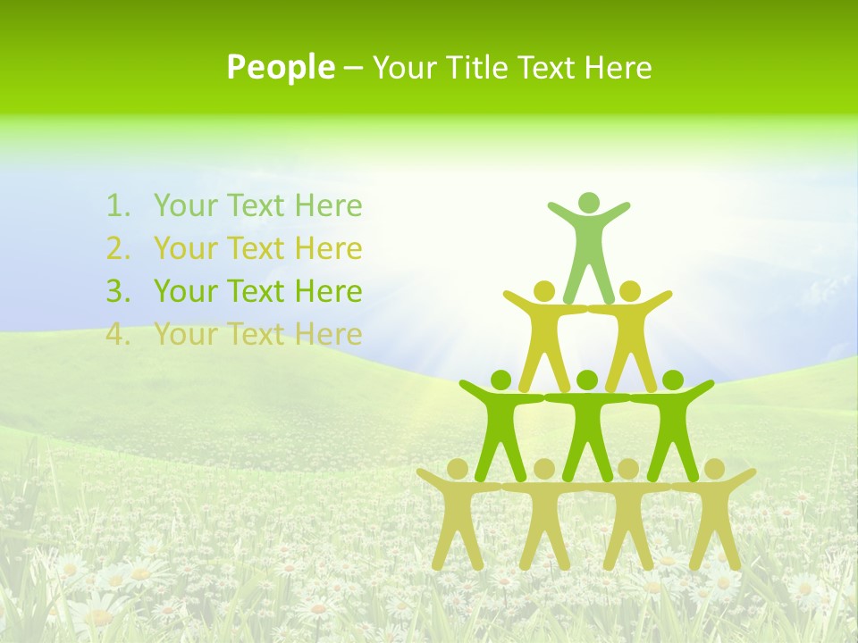 Season Flower Lawn PowerPoint Template