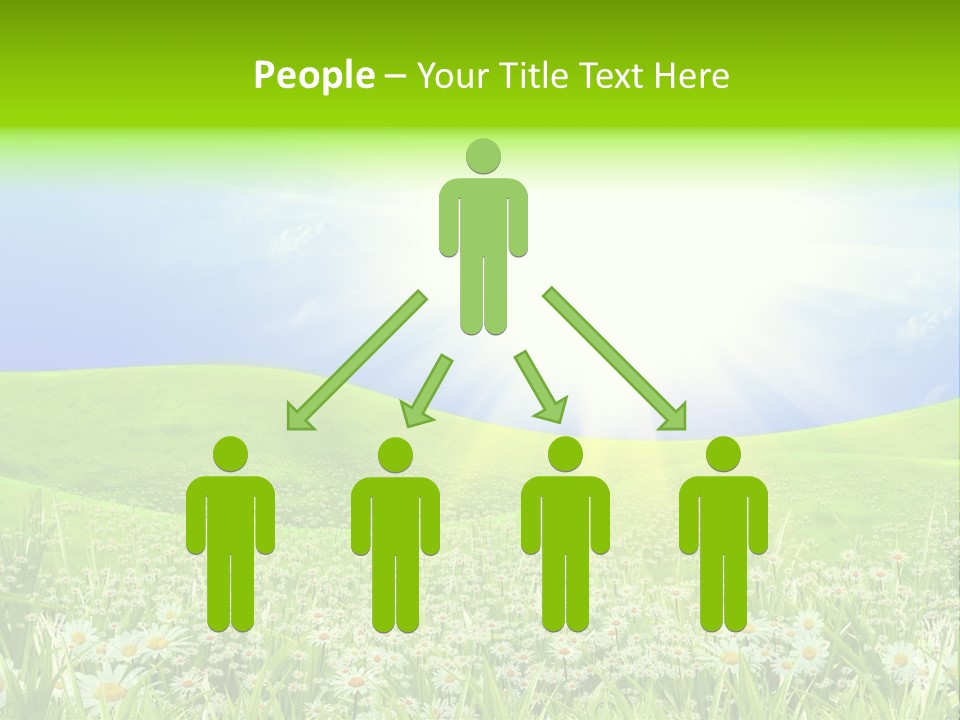 Season Flower Lawn PowerPoint Template