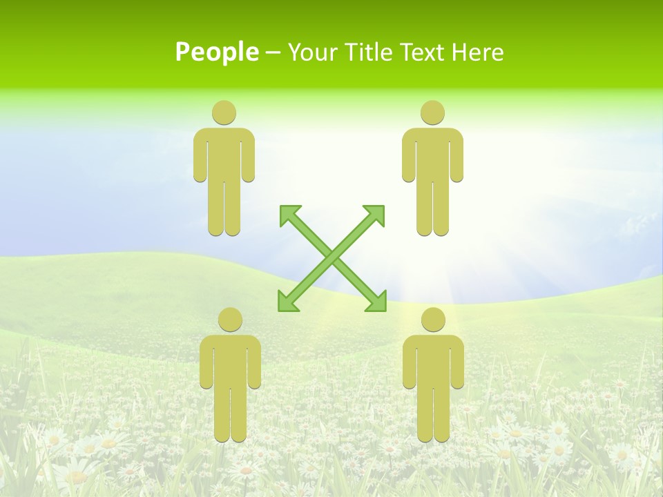 Season Flower Lawn PowerPoint Template