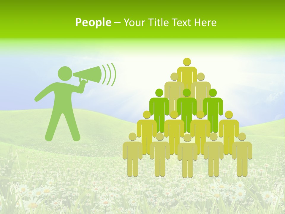 Season Flower Lawn PowerPoint Template