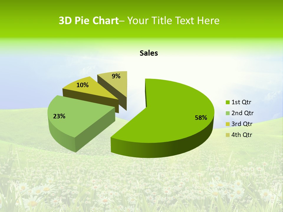 Season Flower Lawn PowerPoint Template