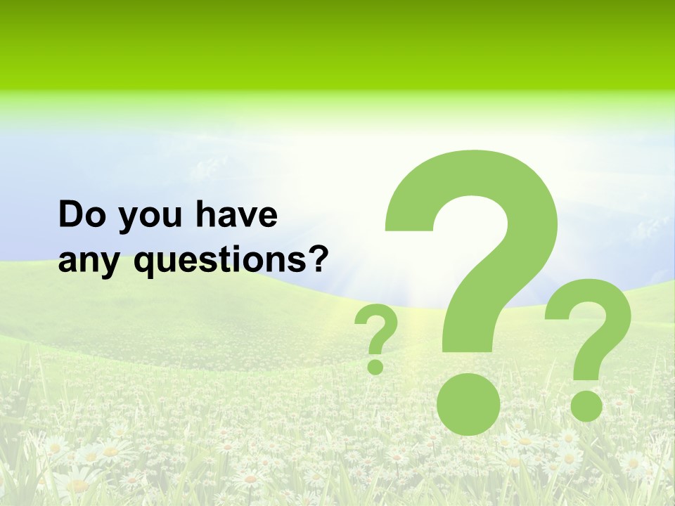 Season Flower Lawn PowerPoint Template