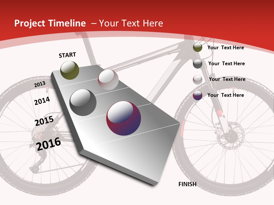 Trial Velocipede Bicycle PowerPoint Template