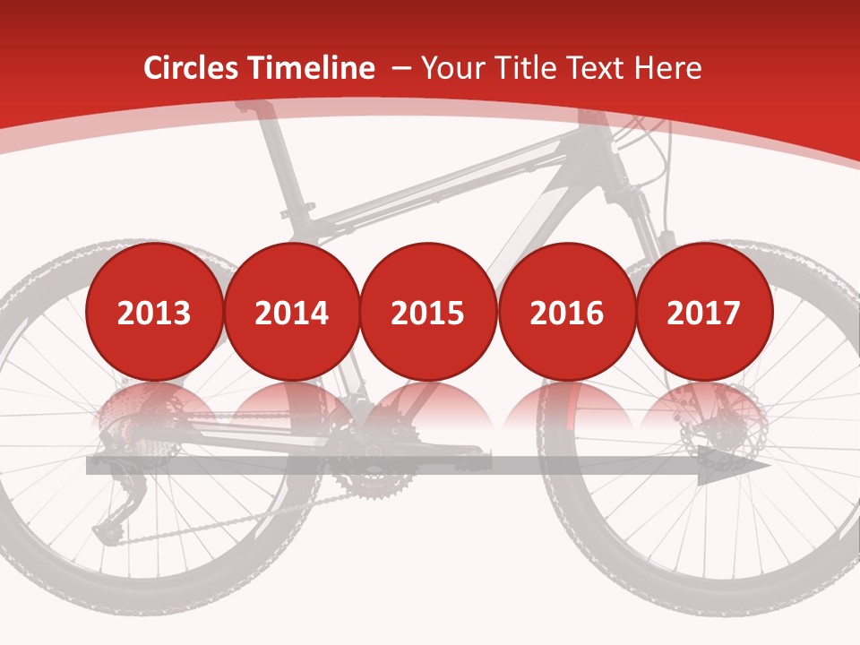 Trial Velocipede Bicycle PowerPoint Template