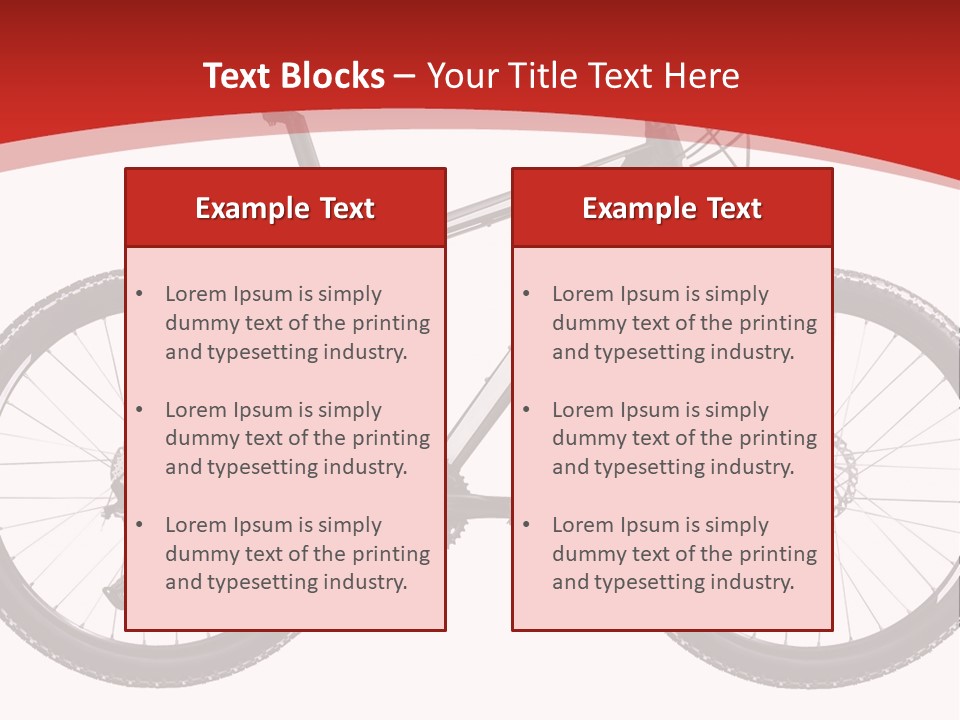 Trial Velocipede Bicycle PowerPoint Template
