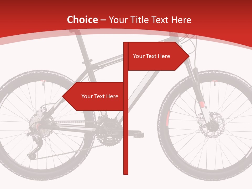 Trial Velocipede Bicycle PowerPoint Template