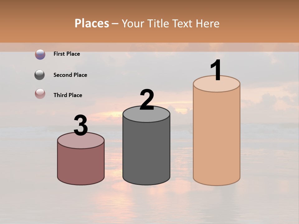 Sunset Cloud Vacation PowerPoint Template