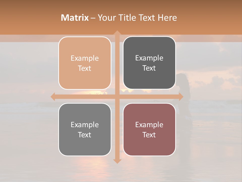 Sunset Cloud Vacation PowerPoint Template