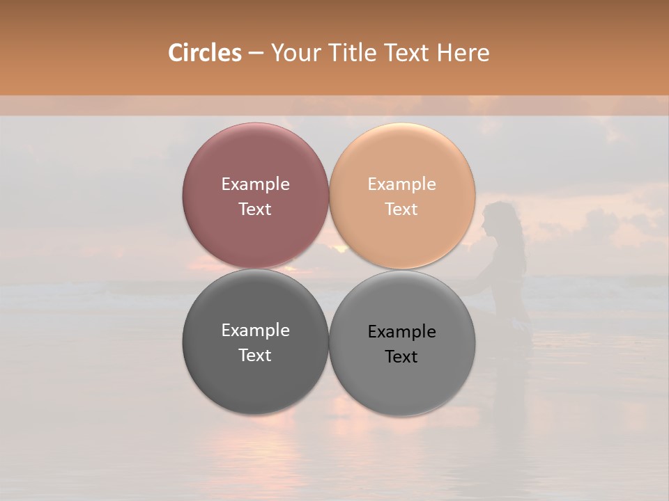 Sunset Cloud Vacation PowerPoint Template