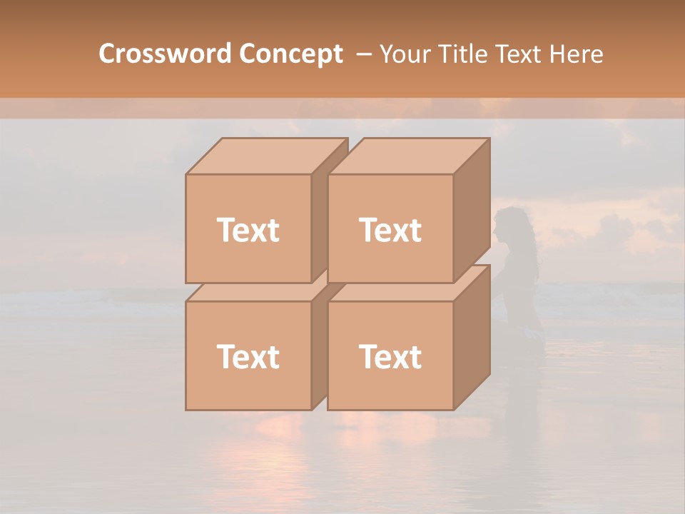 Sunset Cloud Vacation PowerPoint Template