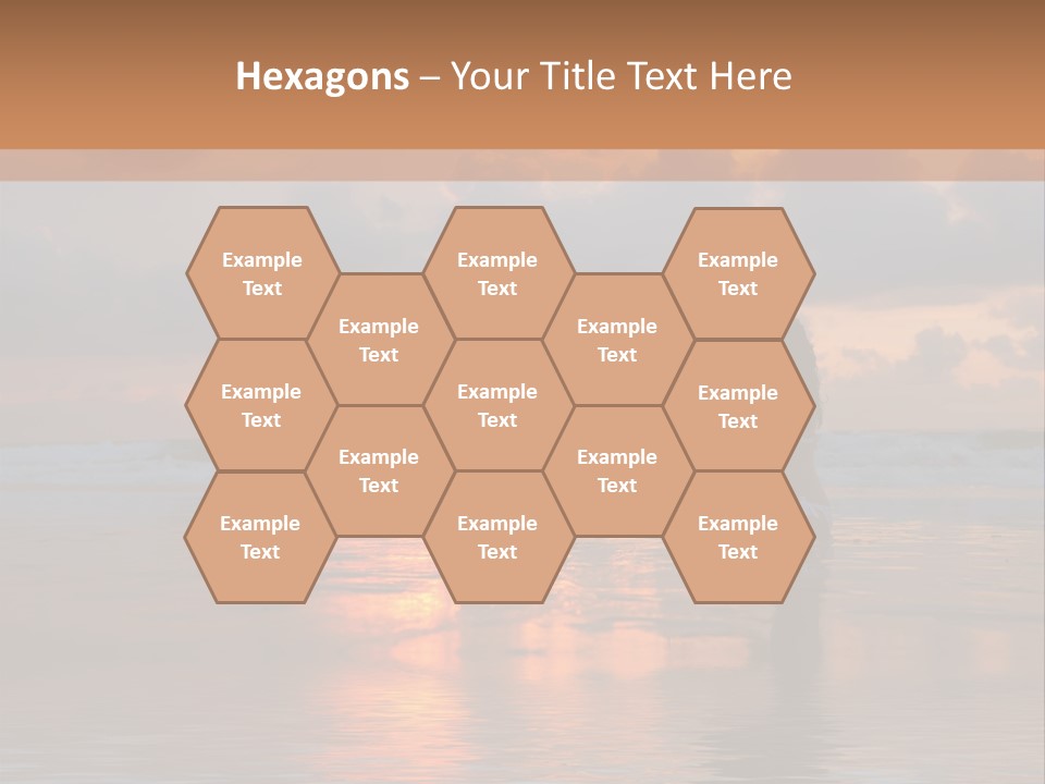 Sunset Cloud Vacation PowerPoint Template