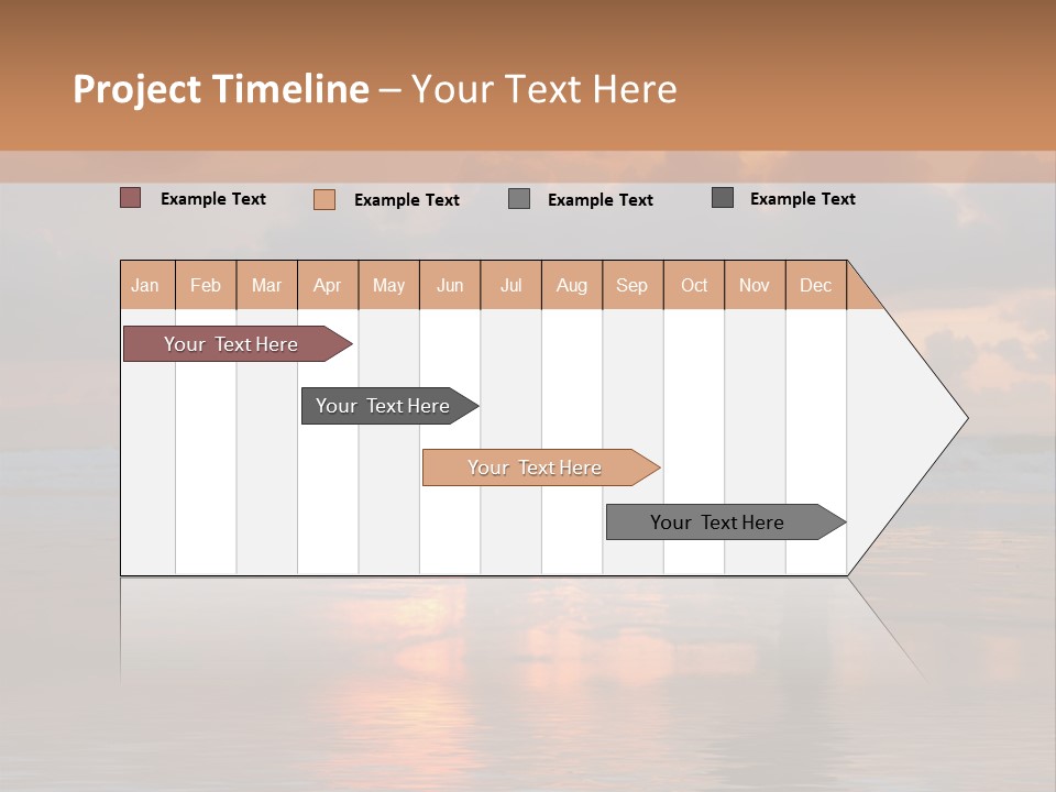 Sunset Cloud Vacation PowerPoint Template