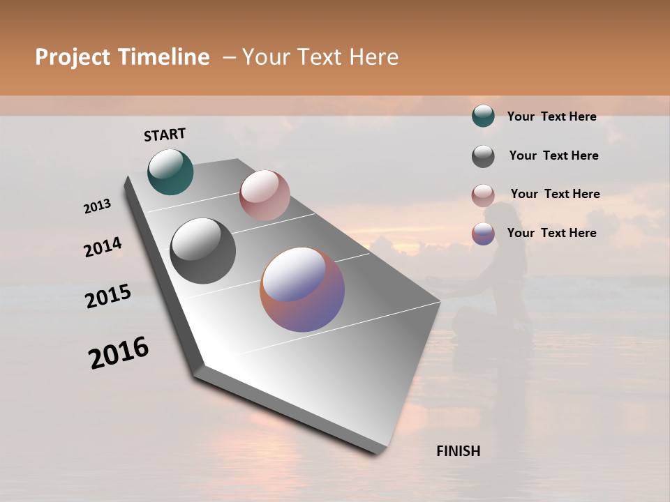 Sunset Cloud Vacation PowerPoint Template