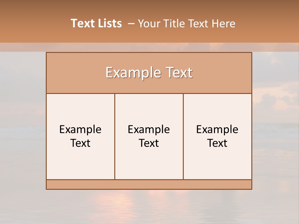 Sunset Cloud Vacation PowerPoint Template
