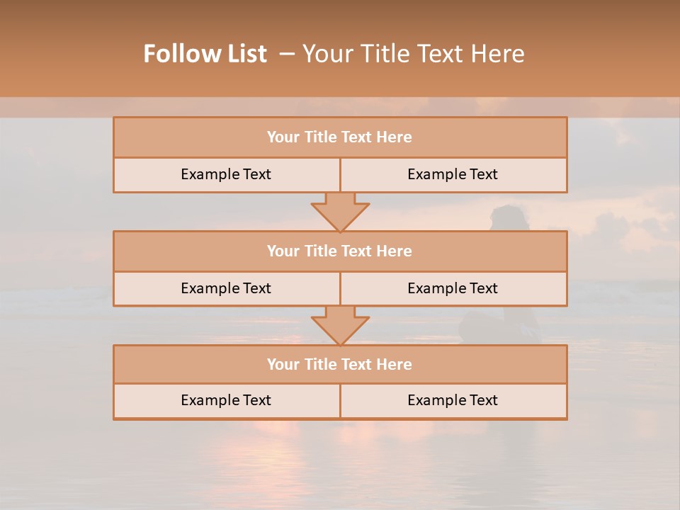 Sunset Cloud Vacation PowerPoint Template