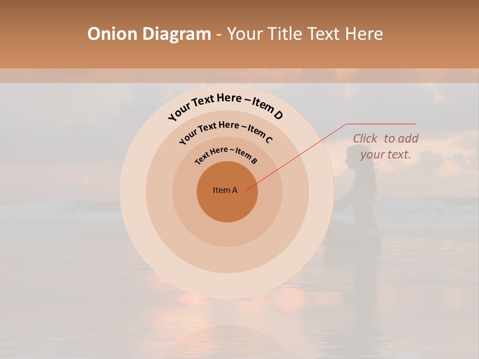 Sunset Cloud Vacation PowerPoint Template