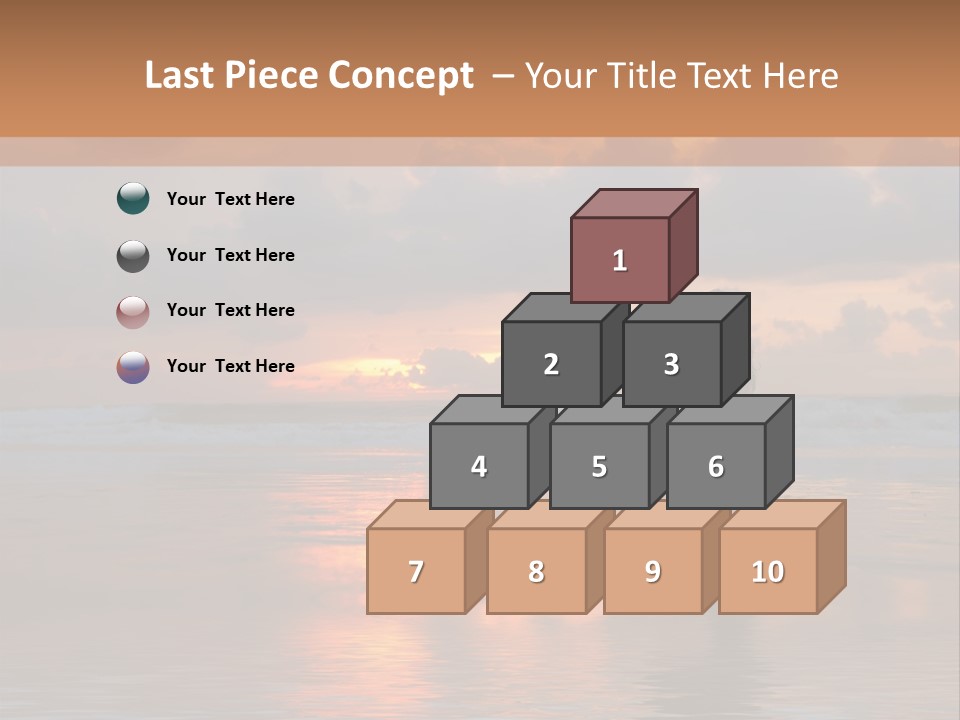Sunset Cloud Vacation PowerPoint Template