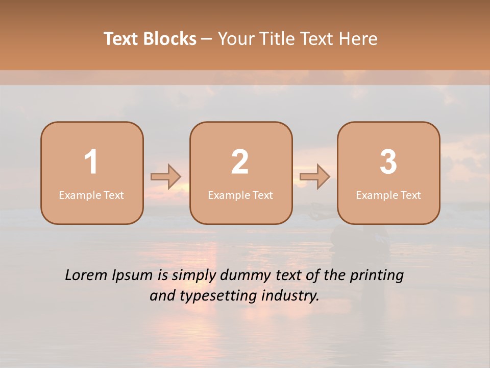 Sunset Cloud Vacation PowerPoint Template