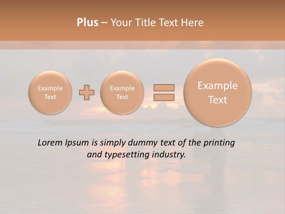Sunset Cloud Vacation PowerPoint Template