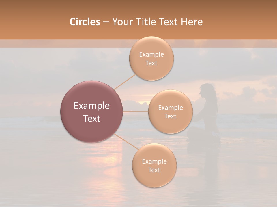 Sunset Cloud Vacation PowerPoint Template