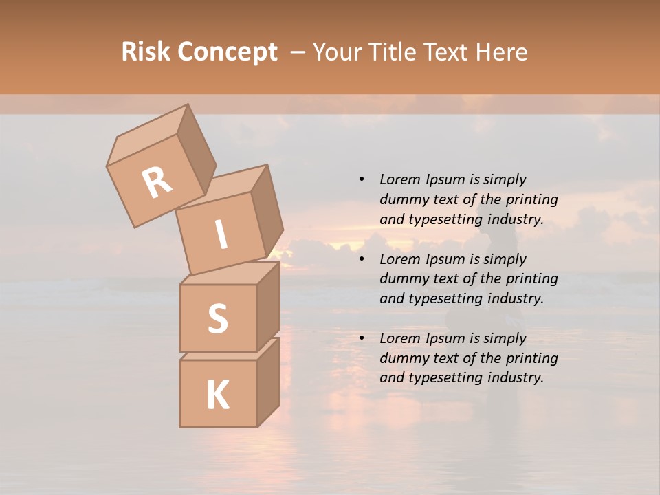 Sunset Cloud Vacation PowerPoint Template