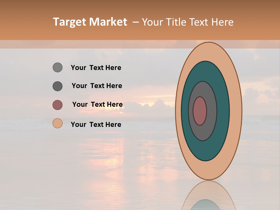 Sunset Cloud Vacation PowerPoint Template