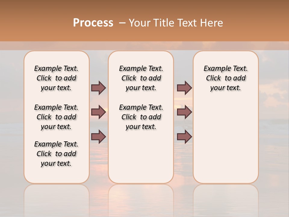 Sunset Cloud Vacation PowerPoint Template