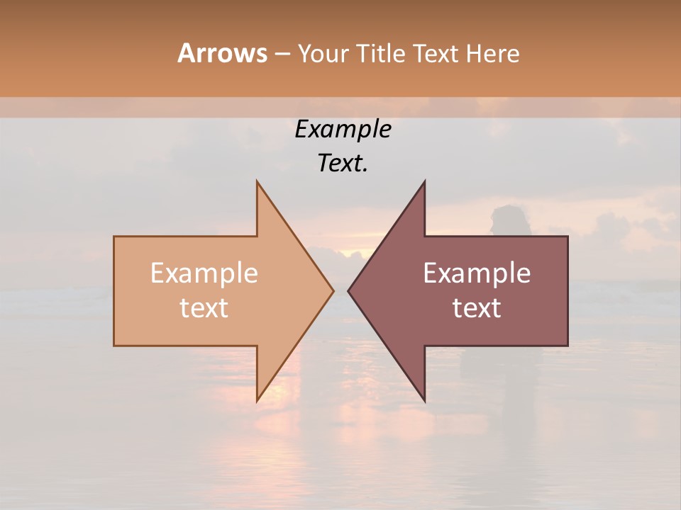Sunset Cloud Vacation PowerPoint Template