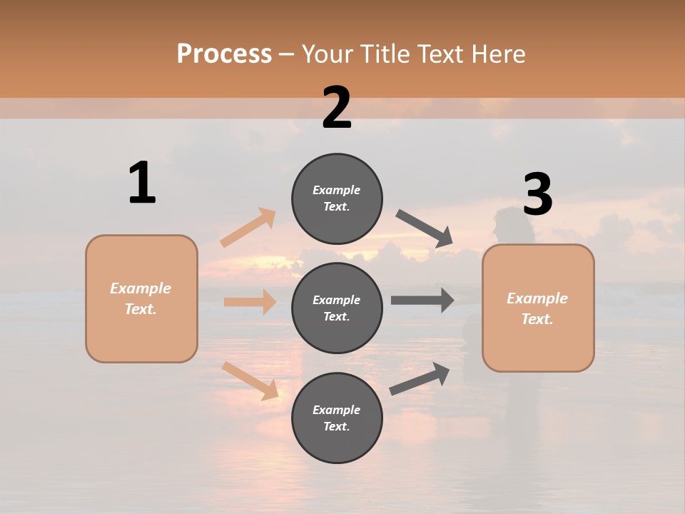 Sunset Cloud Vacation PowerPoint Template