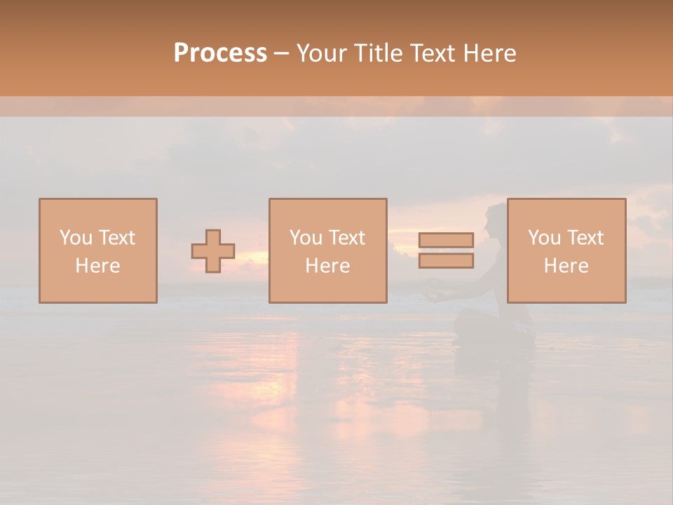 Sunset Cloud Vacation PowerPoint Template