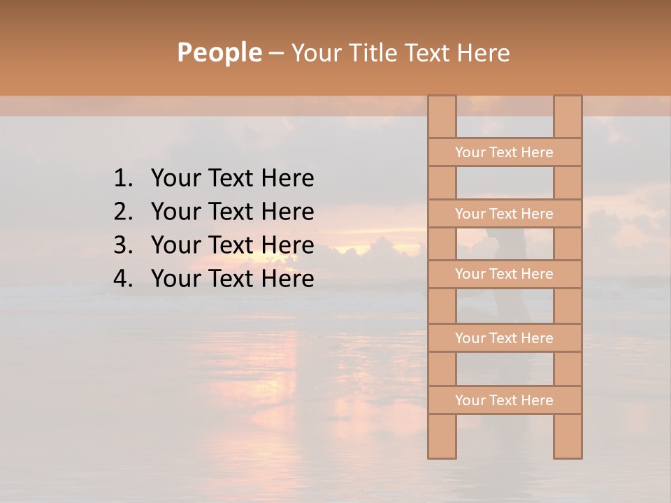 Sunset Cloud Vacation PowerPoint Template