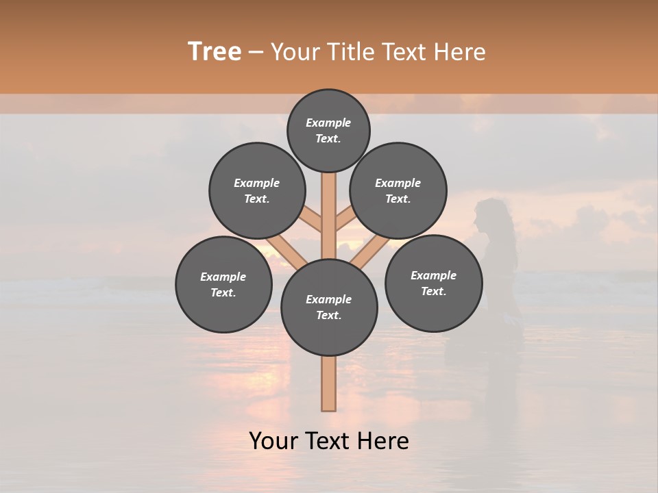 Sunset Cloud Vacation PowerPoint Template