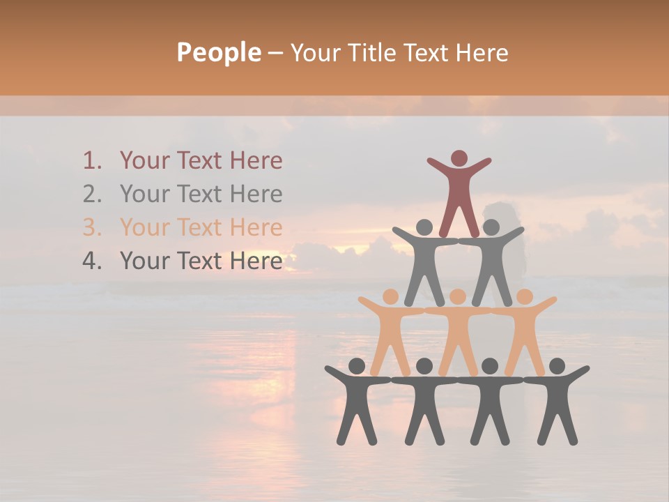 Sunset Cloud Vacation PowerPoint Template