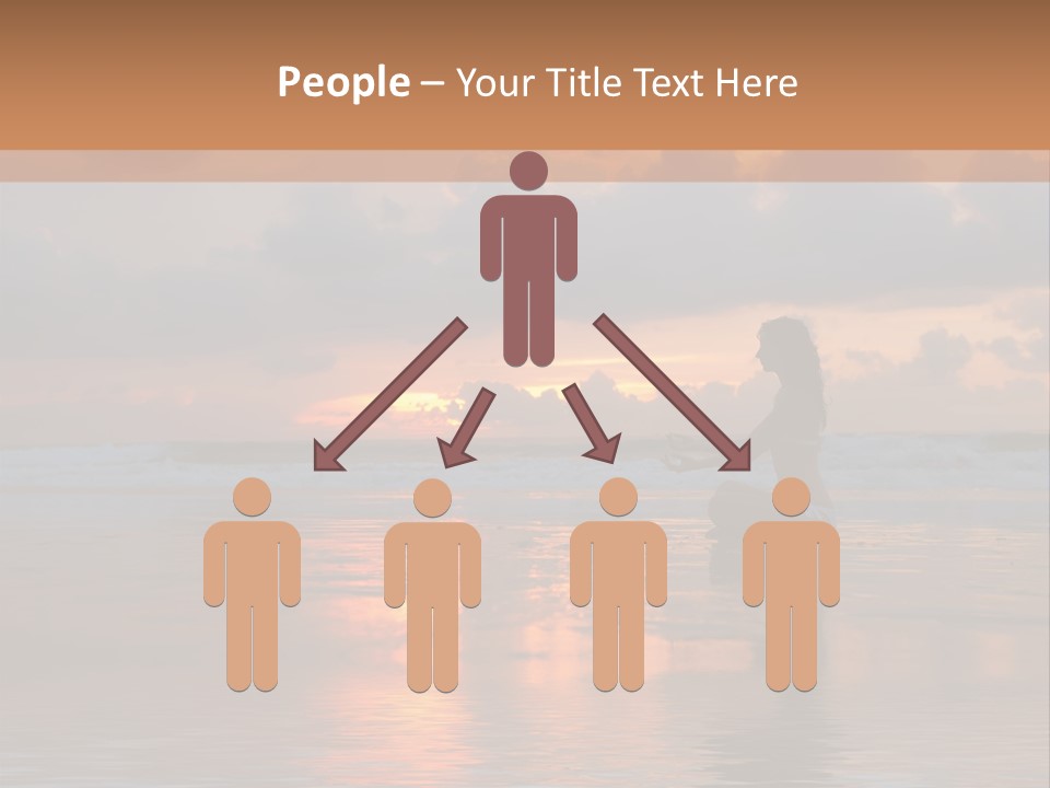 Sunset Cloud Vacation PowerPoint Template