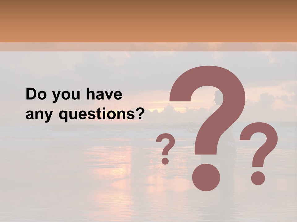 Sunset Cloud Vacation PowerPoint Template