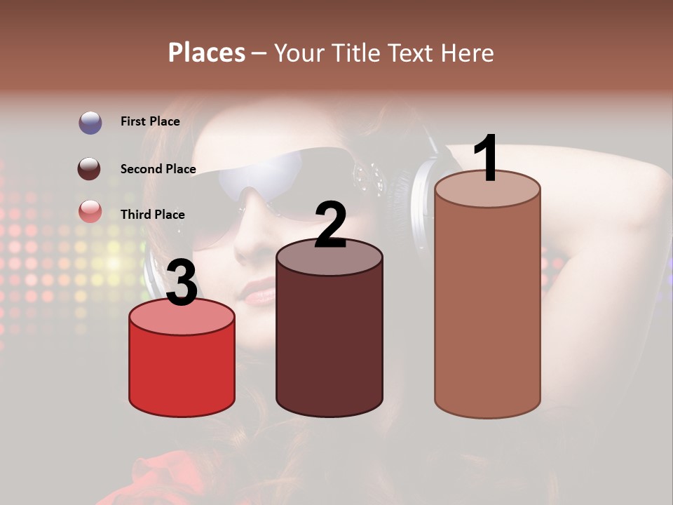 Young Club Girl PowerPoint Template