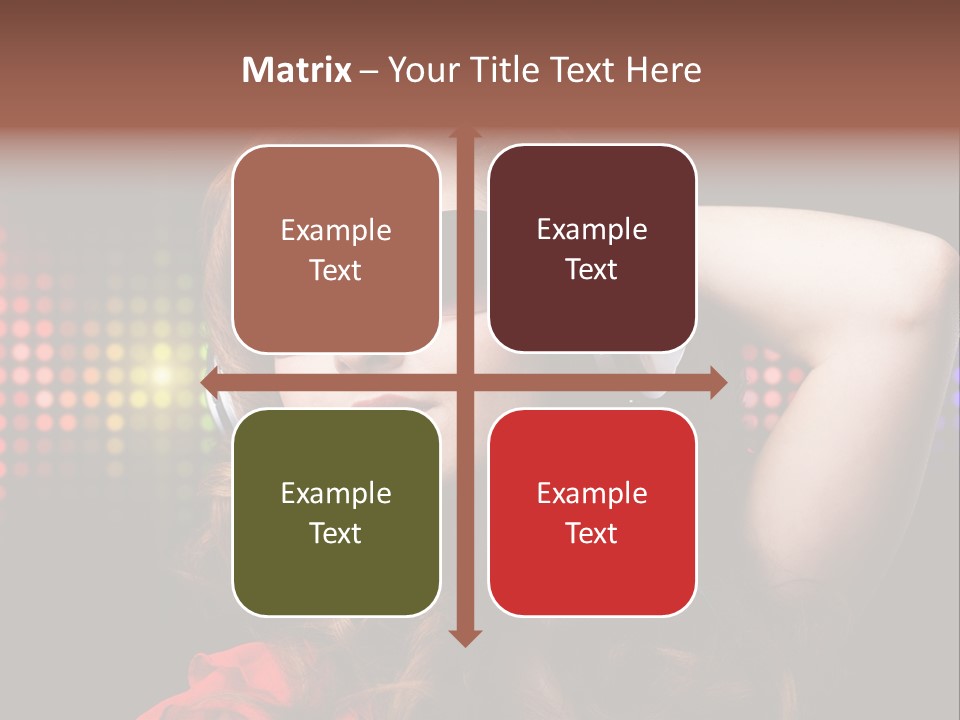 Young Club Girl PowerPoint Template