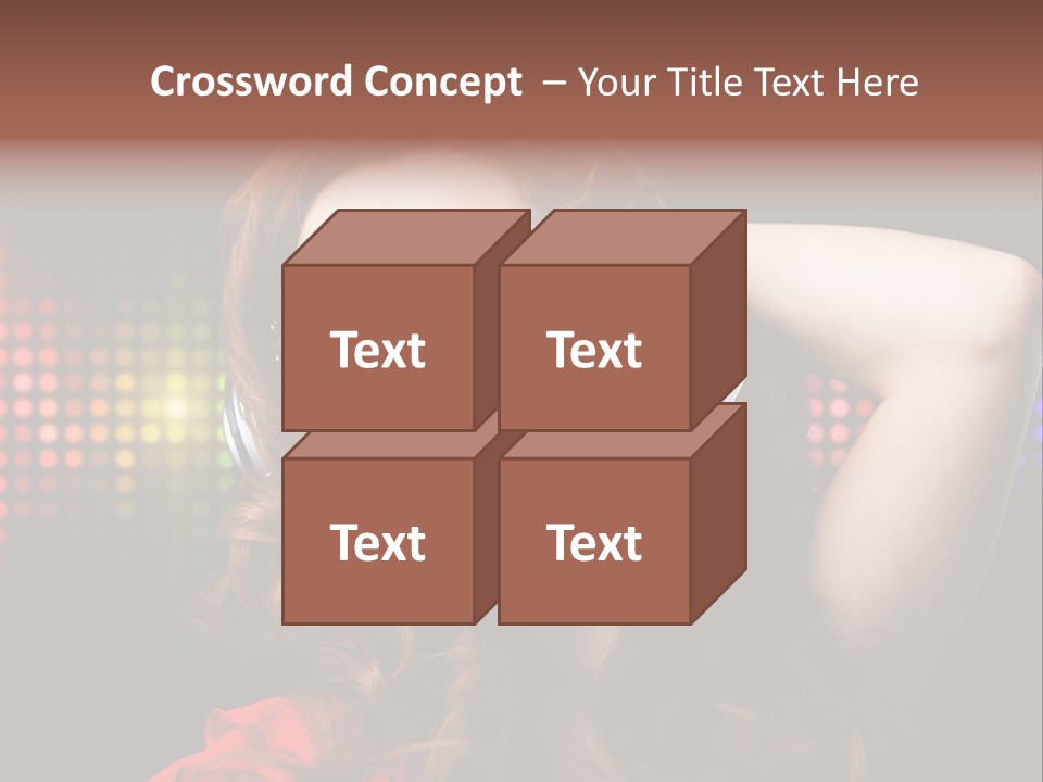 Young Club Girl PowerPoint Template