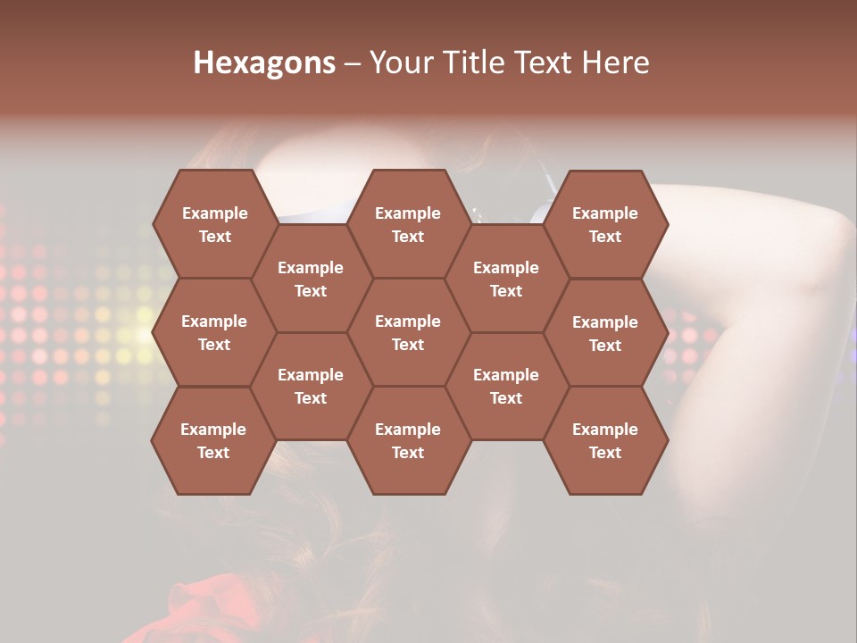 Young Club Girl PowerPoint Template