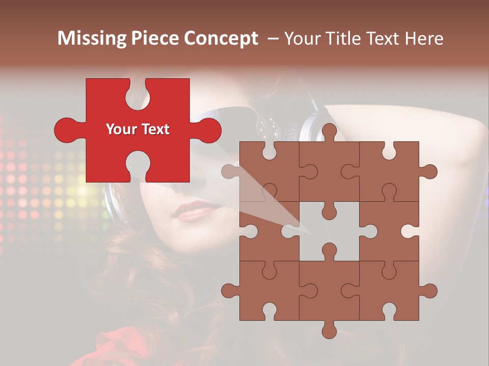 Young Club Girl PowerPoint Template