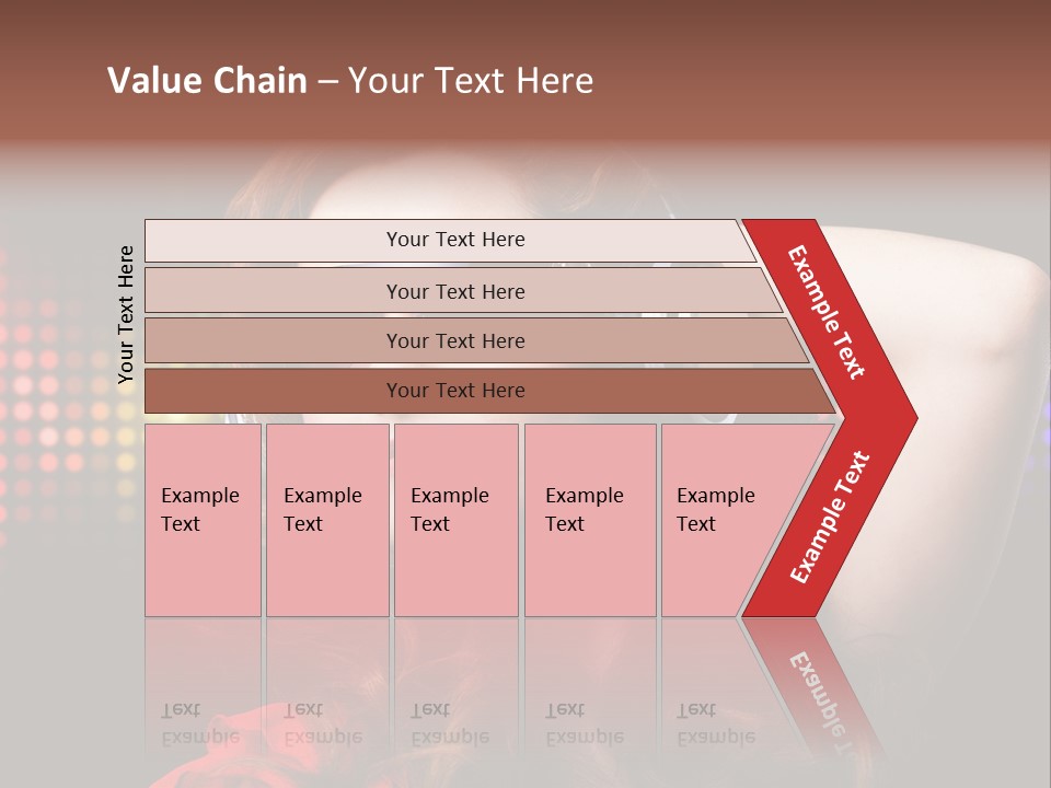 Young Club Girl PowerPoint Template