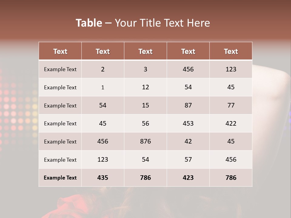 Young Club Girl PowerPoint Template