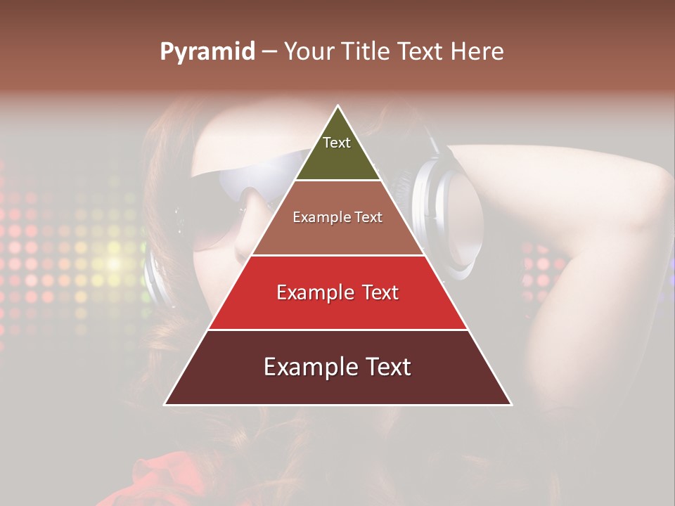 Young Club Girl PowerPoint Template