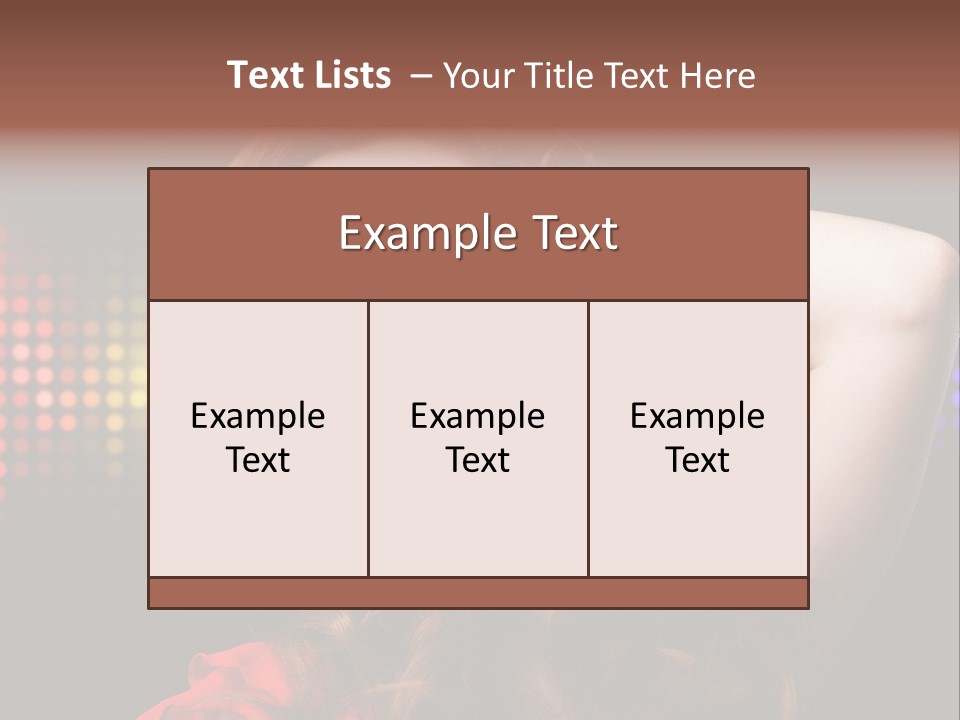 Young Club Girl PowerPoint Template