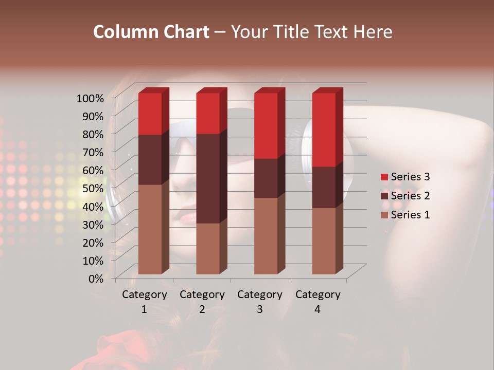 Young Club Girl PowerPoint Template