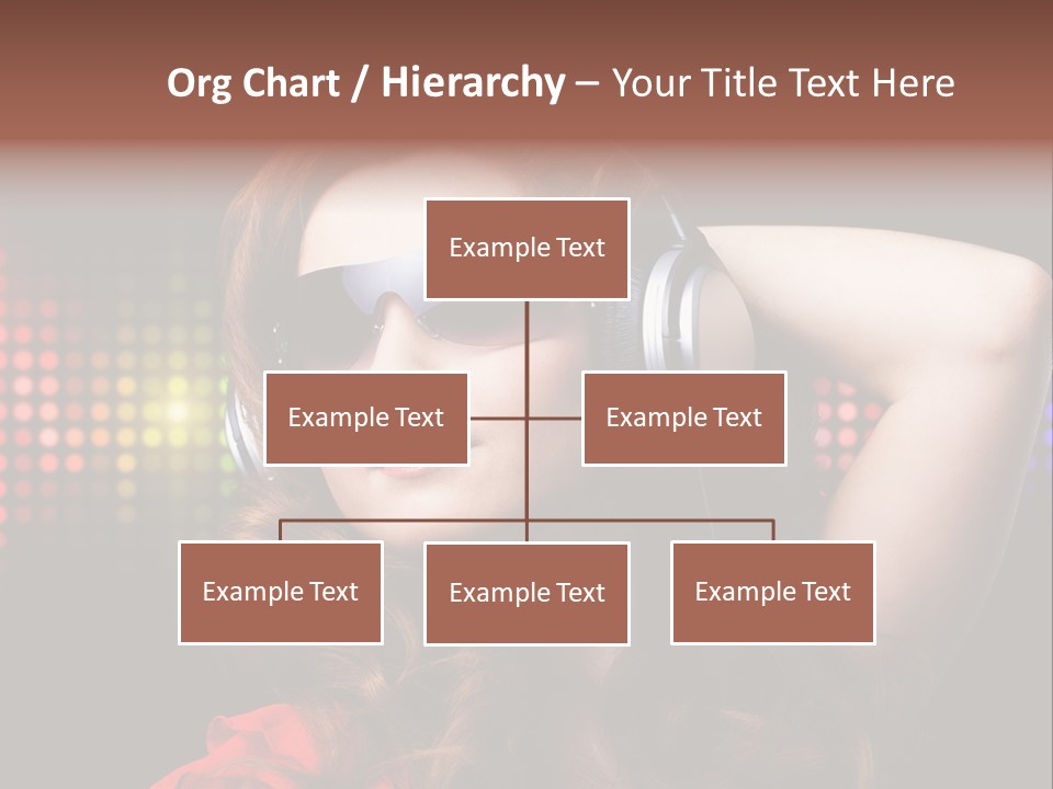 Young Club Girl PowerPoint Template