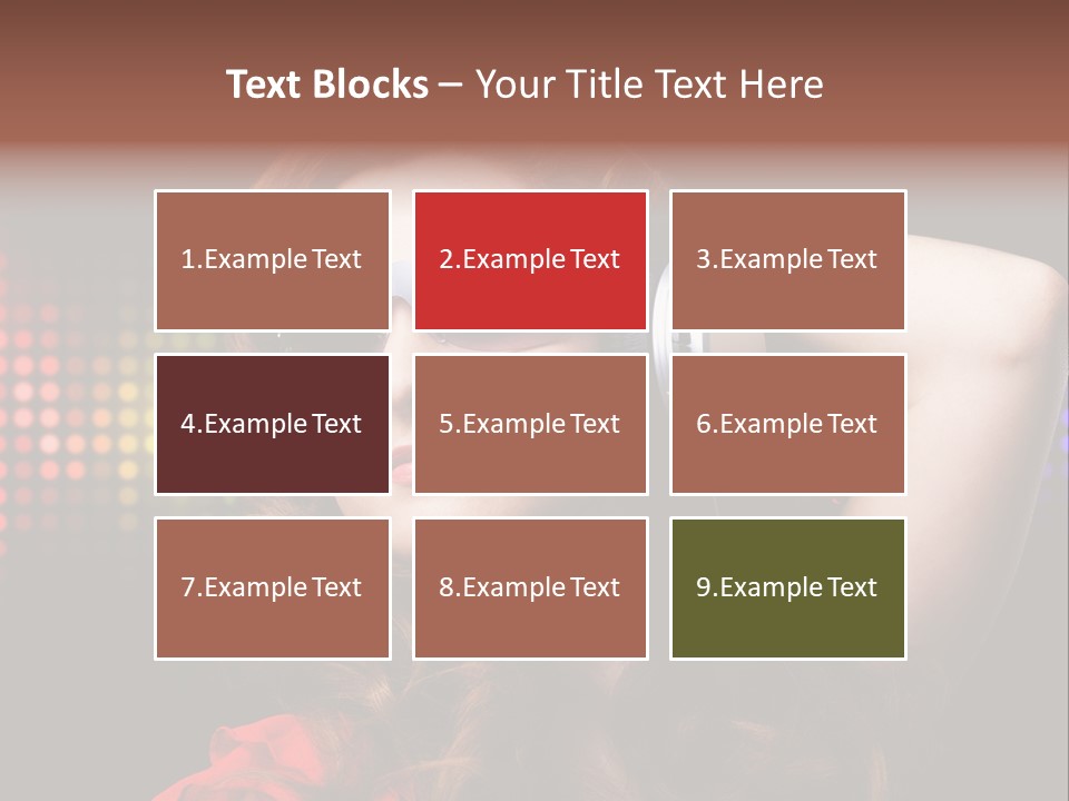 Young Club Girl PowerPoint Template