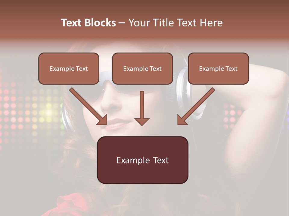 Young Club Girl PowerPoint Template