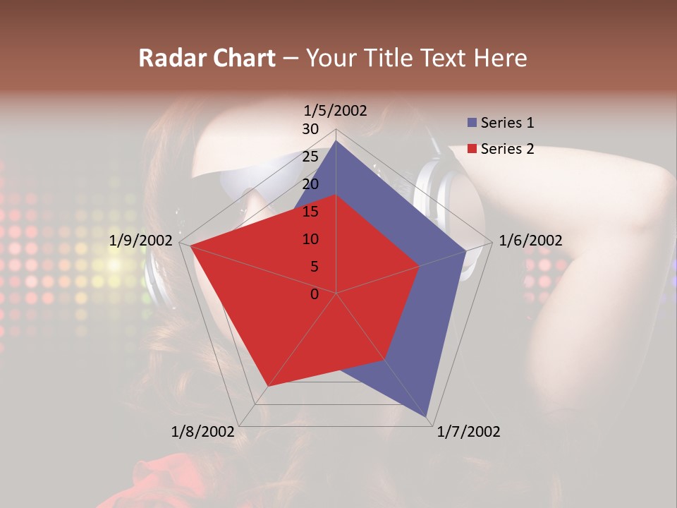 Young Club Girl PowerPoint Template